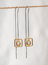 GREEN AMETHYST EARRINGS