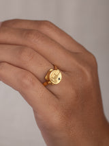 OUİ À LA VİE… RING - 22K Gold plated & Sterling Silver 925