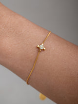 Meaningful Gold Vermeil and sterling silver "Josy" bracelet handmade by Leeloobird Jewlery bali