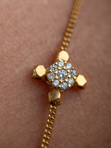 Meaningful Gold Vermeil and sterling silver "Josy" bracelet handmade by Leeloobird Jewlery bali