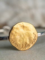 Meaningful Gold Vermeil and sterling silver "In-the-now" bracelet handmade by Leeloobird Jewlery bali