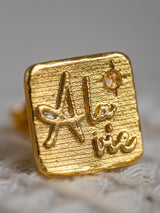 “OUI… À LA VIE” EARRINGS - 22K Gold Vermeil