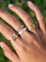 KALING RING - 22K Gold plated & Sterling Silver 925