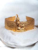 Meaningful Gold Vermeil and sterling silver "Maat" bracelet handmade by Leeloobird Jewlery bali