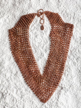 Brown knitted Angel necklace by leelooboird jewelry Bali