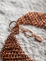 Brown knitted Angel necklace by leelooboird jewelry Bali