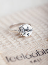Meaningful spiritual "oui a la Vie" RIng by LeeLooBird jewelry Bali