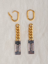 Merci meaningful handmade earrings by LeeLooBird Jewelry Bali