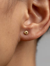 FLOW EARRINGS- 22K Gold plated & Sterling Silver 925