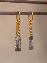 Merci meaningful handmade earrings by LeeLooBird Jewelry Bali