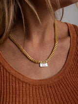 The meaningful and spiritual "Merci" necklace handmade by Leeloobird Jewelry in Bali