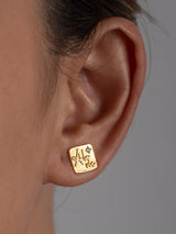 Oui-a-la-vie spiritual earrings by LeeLooBird Bali jewelry