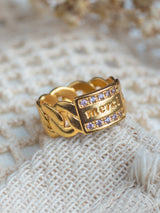 Merci RIng in Gold Vermeil handmade by LeeLooBird Jewelry Bali