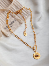 The meaningful and spiritual "Sunshine" necklace handmade by Leeloobird Jewelry in Bali
