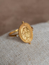 AVE MARIA RING - 22K Gold plated & Sterling Silver 925