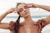 The meaningful and spiritual Favorite necklace handmade by Leeloobird Jewelry in Bali