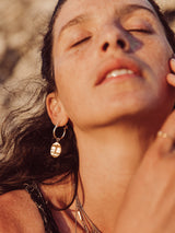 FEATHER EARRINGS - 22K Gold plated & Sterling Silver 925