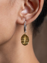 FEATHER EARRINGS - 22K Gold plated & Sterling Silver 925