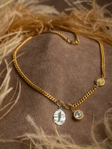 FEATHER NECKLACE - 22K Gold plated & Sterling Silver 925