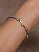Meaningful Gold Vermeil and sterling silver Galaxy bracelet handmade by Leeloobird Jewlery bali