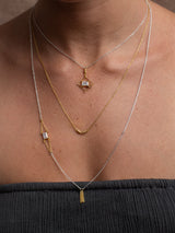 The meaningful and spiritual Gratefulness necklace handmade by Leeloobird Jewelry in Bali