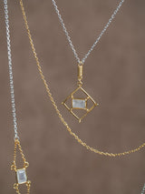 The meaningful and spiritual Gratefulness necklace handmade by Leeloobird Jewelry in Bali