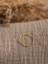 CHAIN LIGHT RING - 22K Gold plated & Sterling Silver 925