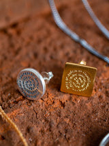 POWERWORDS EARRINGS - 22K Gold plated & Sterling Silver 925