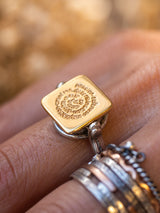 Meaningful spiritual powerwords RIng ring by LeeLooBird jewelry Bali