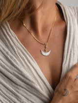 ENERGY NECKLACE - 22K Gold plated & Sterling Silver 925