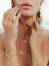 The meaningful and spiritual "Maybe" necklace handmade by Leeloobird Jewelry in Bali