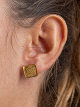 POWERWORDS EARRINGS - 22K Gold plated & Sterling Silver 925