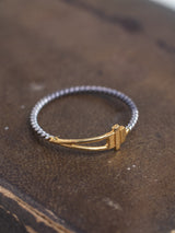 TRUST RING - 22K Gold plated & Sterling Silver 925