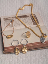 FEATHER EARRINGS - 22K Gold plated & Sterling Silver 925