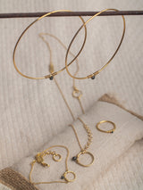 HOPE EARRINGS - 22K Gold plated & Sterling Silver 925