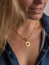 The meaningful and spiritual "Sunshine" necklace handmade by Leeloobird Jewelry in Bali
