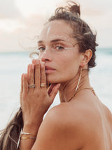 Kundalini meaningful handmade earrings by LeeLooBird Jewelry Bali