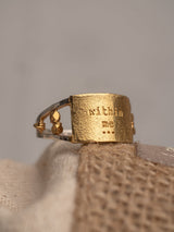 WITHIN ME RING - 22K Gold plated & Sterling Silver 925