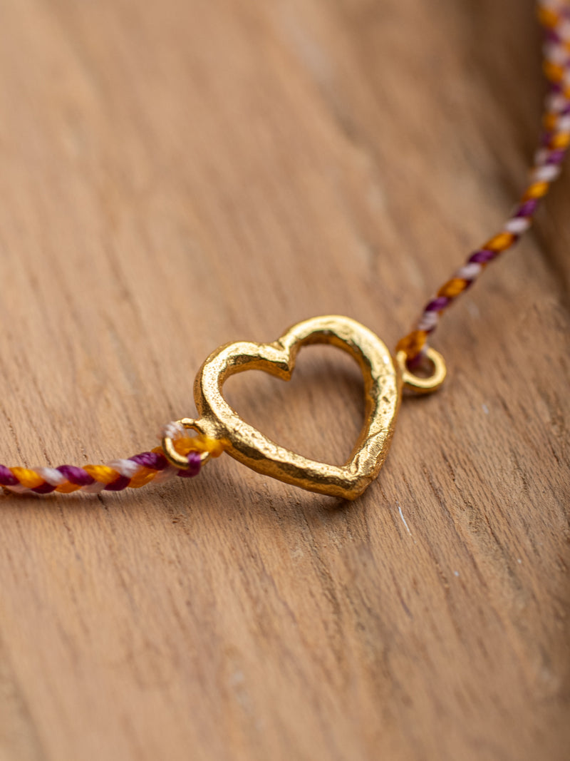 HEART BRAIDED BRACELET