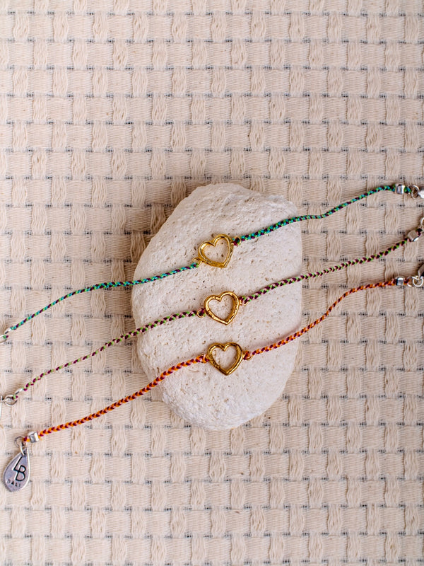 HEART BRAIDED BRACELET