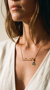 ABRACADABRA NECKLACE - 22K Gold plated