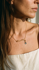 ABRACADABRA NECKLACE - 22K Gold plated