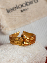 Maat meaningful artisan ring made by LeeLooBird Jewelry Bali