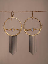 HALO EARRINGS- 22K Gold plated