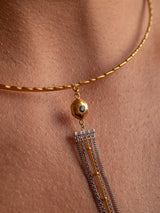 COMET CHOKER - 22K Gold plated & Sterling Silver 925