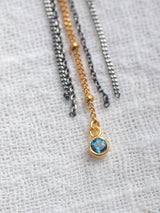 Gold vermeil necklace with a pendant handmade by Leeloobird Jwelry in Bali