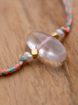 The meaningful and spiritual "Exotic" braided bracelet handmade by Leeloobird Jewelry in Bali