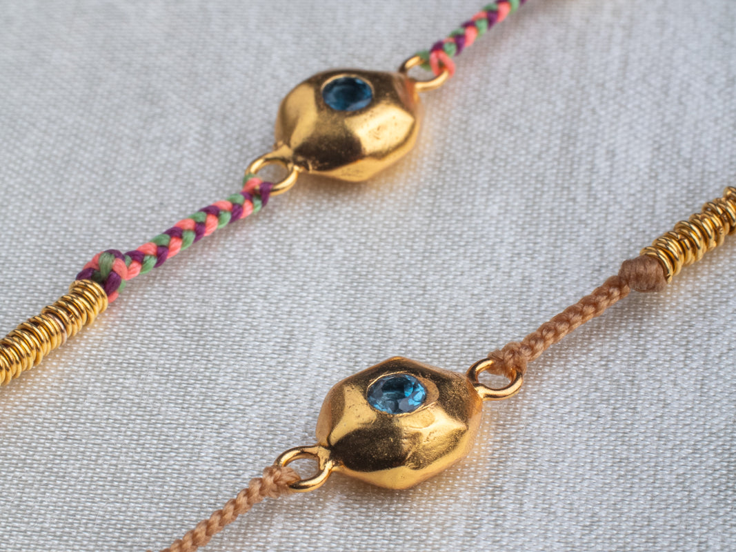 Heart artisan braided bracelet by LeeLooBird Bali