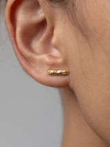 FLOW EARRINGS- 22K Gold plated & Sterling Silver 925