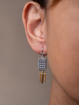 LUCKY BOX EARRINGS- 22K Gold plated & Sterling Silver 925